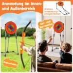 Žaidimų rinkinys universalus metimui ir šaudymui iš lanko 4-in-1 (Oranžinė) – Paveikslėlis 3