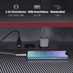 Žaidimų stalas L formos 128 cm su monitorių pakyla ir elektros lizdais – Paveikslėlis 5