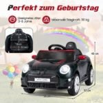 Elektrinis automobilis vaikams mini dizaino su nuotoliniu valdymu 12V (Juoda) – Paveikslėlis 2