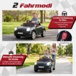 Elektrinis automobilis vaikams mini dizaino su nuotoliniu valdymu 12V (Juoda) – Paveikslėlis 3