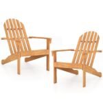 Adirondack kėdžių komplektas iš akacijos medienos (Natūrali)