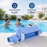 Automatinis druskos chloro generatorius baseinams iki 18 m³ (Mėlyna) – Paveikslėlis 3