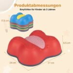 Balansavimo akmenų rinkinys 6 dalių vaikams su neslystančiu paviršiumi (Įvairiaspalvė) – Paveikslėlis 2