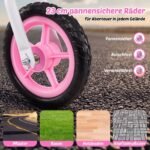 Balansinis dviratukas ultralengvas su reguliuojamu vairu ir sėdyne (Rožinė) – Paveikslėlis 3