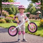 Balansinis dviratukas ultralengvas su reguliuojamu vairu ir sėdyne (Rožinė) – Paveikslėlis 4