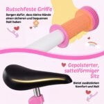 Balansinis dviratukas ultralengvas su reguliuojamu vairu ir sėdyne (Rožinė) – Paveikslėlis 5