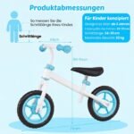 Balansinis dviratukas itin lengvas su reguliuojamu vairu ir sėdyne (Mėlyna) – Paveikslėlis 2