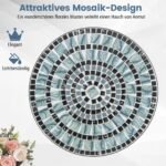 Bistro stalas apvalus mozaikos lauko (Juoda) – Paveikslėlis 4