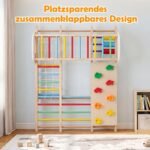 Daugiafunkcinis 8-in-1 sulankstomas medinis lipynių kompleksas vaikams (Spalvota) – Paveikslėlis 4