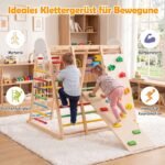 Daugiafunkcinis 8-in-1 sulankstomas medinis lipynių kompleksas vaikams (Spalvota) – Paveikslėlis 5