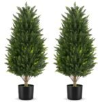 Dirbtinis Kiparisas 92 cm aukščio atsparus oro sąlygoms (Žalia)