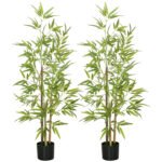 Dirbtinis bambukas 120 cm aukščio su 3 kamienais