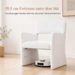Dviejų minkštų krėslų rinkinys su kvėpuojančiu gobelenu (Balta) – Paveikslėlis 3