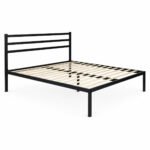 Dvigulė metalinė lova 190x200 cm su medinėmis grotelėmis ir galvūgaliu – Paveikslėlis 5