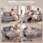 Dvivietė sofa-lova 4-in-1 su nepriklausomu dvigubu ištraukiamuoju mechanizmu – Paveikslėlis 4