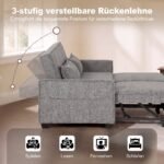 Dvivietė sofa-lova 4-in-1 su nepriklausomu dvigubu ištraukiamuoju mechanizmu – Paveikslėlis 5
