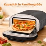 Elektrinė picos krosnelė, 12 colių, 430 °C, su keraminiu akmeniu – Paveikslėlis 7