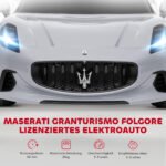 Elektrinis automobilis vaikams 12V Maserati dizaino su LED šviesomis ir muzika 3-5 m – Paveikslėlis 4
