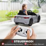 Elektrinis automobilis vaikams 12V Maserati dizaino su LED šviesomis ir muzika 3-5 m – Paveikslėlis 5