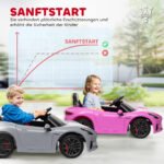 Elektrinis automobilis vaikams 12V Maserati dizaino su LED šviesomis ir muzika 3-5 m – Paveikslėlis 9