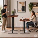 Elektrinis darbo stalas 120x60 cm su reguliuojamu aukščiu 72-118 cm – Paveikslėlis 2