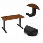Elektrinis darbo stalas 120x60 cm su reguliuojamu aukščiu 72-118 cm – Paveikslėlis 8