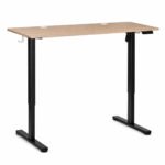 Elektrinis stalas 120x60 cm su 72-118 cm aukščio reguliavimu, šviesaus ąžuolo – Paveikslėlis 5