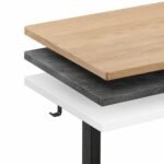 Elektrinis stalo rėmas reguliuojamo aukščio 72–120 cm juodas – Paveikslėlis 3