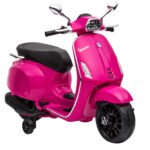 Elektrinis vaikiškas motociklas Vespa su muzika