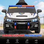 Elektrinis vaikiškas policijos automobilis su valdymo pultu, 2 varikliais ir amortizacija – Paveikslėlis 4