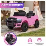 Elektromobilis vaikams RAM 3500 12V su 2 x 25W varikliais (Rožinė) – Paveikslėlis 2