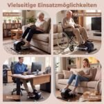 Elipsinis treniruoklis kompaktiškas elektrinis su LCD ekranu (Balta) – Paveikslėlis 3