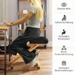 Ergonominė kėdė keliams su ratukais namams ir biurui – Paveikslėlis 5
