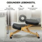 Ergonominė kėdė keliams su ratukais namams ir biurui – Paveikslėlis 6