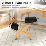 Ergonominė kėdė keliams su ratukais namams ir biurui – Paveikslėlis 7