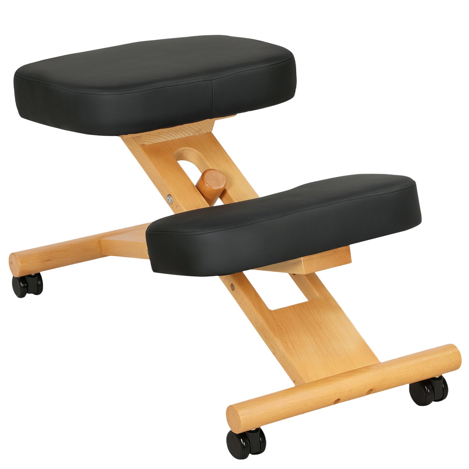 Ergonominė kėdė keliams su ratukais namams ir biurui