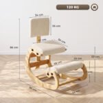Ergonominė klūpoma kėdė su atlošu – Paveikslėlis 3