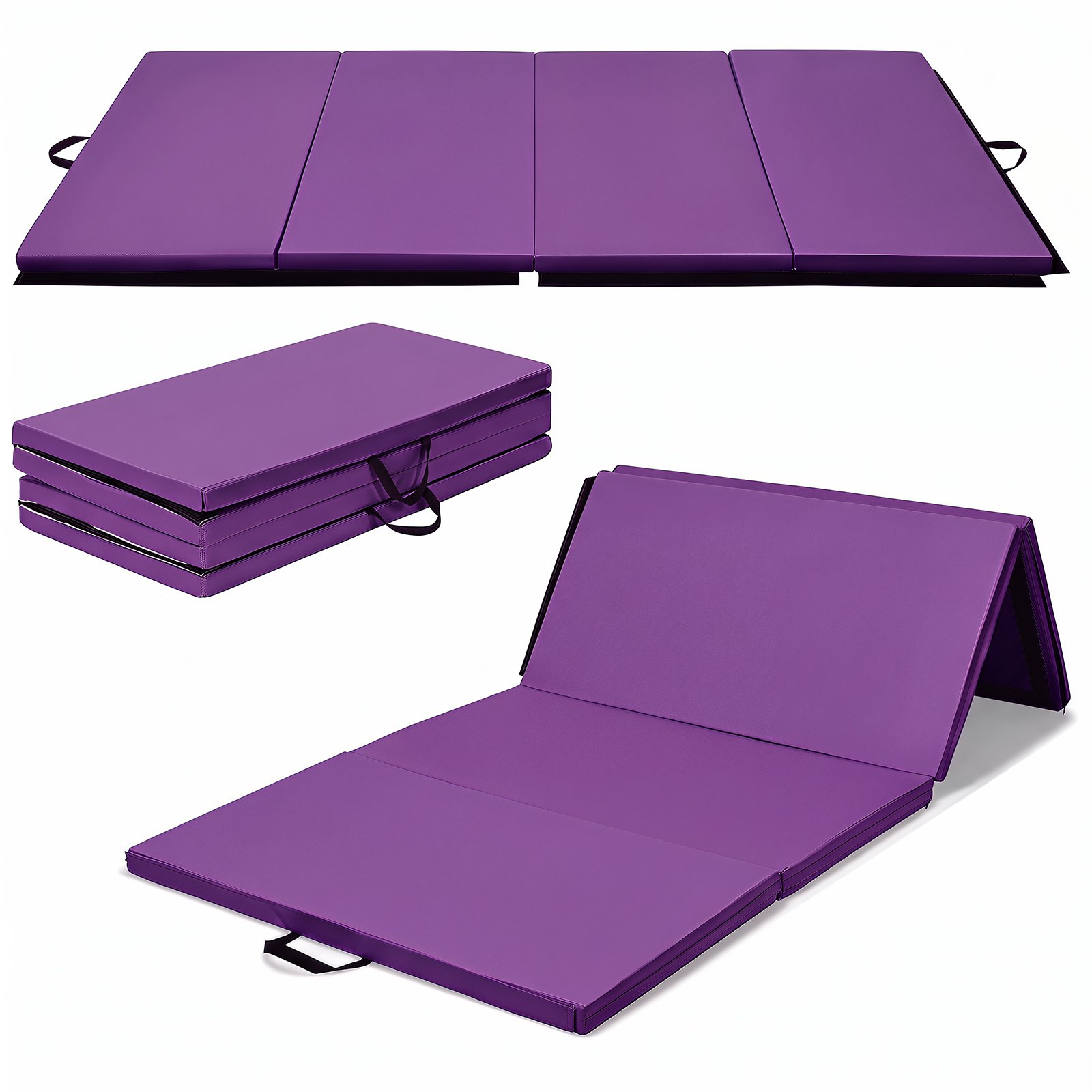 Gimnastikos kilimėlis daugiafunkcinis sulankstomas su rankenomis (Violetinė) Gimnastikos kilimėlis daugiafunkcinis sulankstomas su rankenomis (Violetinė)