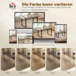 Išplečiamas valgomojo stalas 140-180 cm, 6-8 vietoms, su plieno pagrindu – Paveikslėlis 9