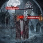 Kabinamas Helovino zombis 110 cm animuotas, aktyvuojamas garsu/lietimu – Paveikslėlis 6