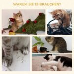 Kačių medis 148 cm, daugiapakopis, su guoliu ir sizalio stulpais – Paveikslėlis 6
