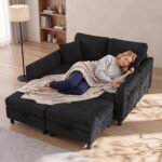 Kampinė U formos 4 vietų sofa su daiktadėže ir gobelenu – Paveikslėlis 8