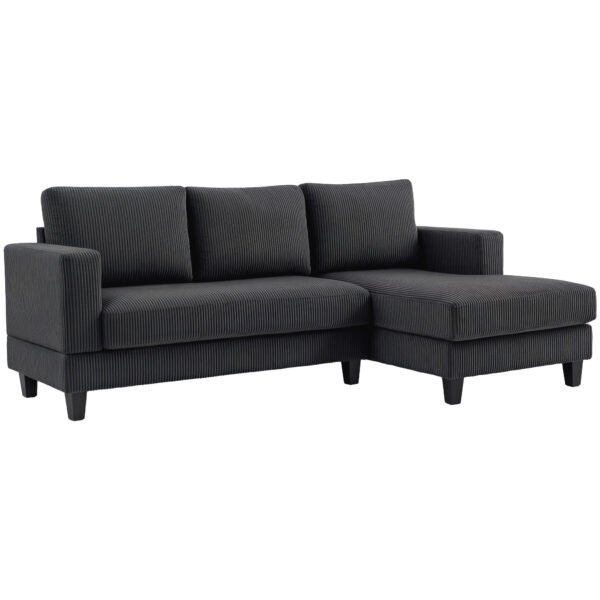 Kampinė sofa 3 vietų su šezlongu