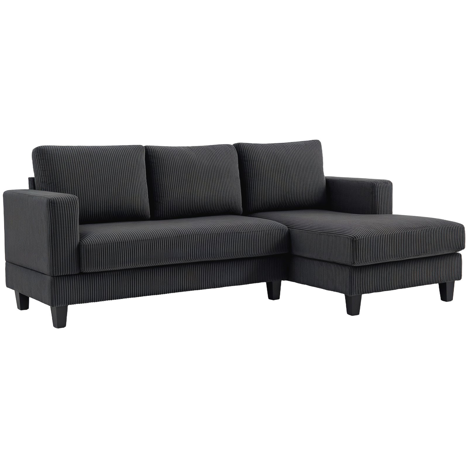 Kampinė sofa 3 vietų su šezlongu