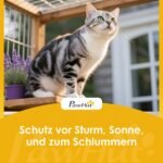 Katės namelis medinis, atsparus orams, izoliuotas, su atidaromu stogu – Paveikslėlis 9
