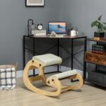 Klūpojama ergonominė kėdė su 6 reguliuojamomis padėtimis ir mediniu rėmu – Paveikslėlis 2