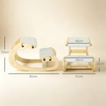 Klūpojama ergonominė kėdė su 6 reguliuojamomis padėtimis ir mediniu rėmu – Paveikslėlis 3