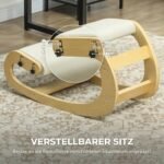 Klūpojama ergonominė kėdė su 6 reguliuojamomis padėtimis ir mediniu rėmu – Paveikslėlis 5