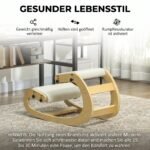 Klūpojama ergonominė kėdė su 6 reguliuojamomis padėtimis ir mediniu rėmu – Paveikslėlis 7