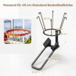 Krepšinio atmušimo sistema su 180° pasukimu ir šonine apsauga (Juoda) – Paveikslėlis 2
